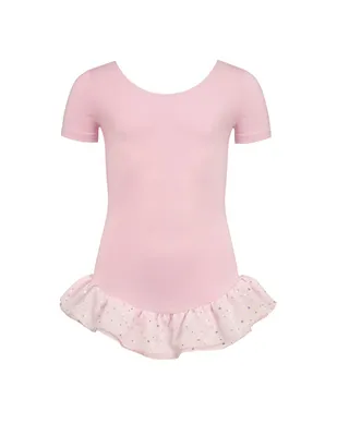Image de Maillot pour enfant à manches courtes et jupe, Couleur : rose, Taille : 140