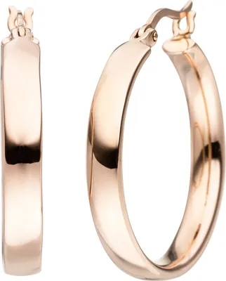 Produktbild von Creolen 925 Silber rotgold vergoldet Ohrringe