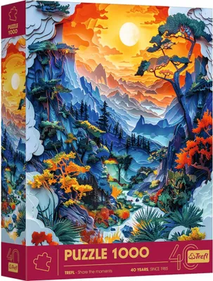 Zdjęcie produktu dla Puzzle 1000 elementów. Paper Art: Dolina