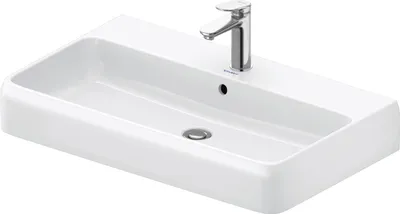 Produktbild von Duravit Qatego Wastafel 80x47x15,5 cm Wit Hoogglans