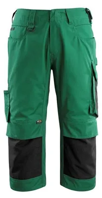 Produktbild von MASCOT 14149-442-0309-C51, Hosen, Unisex, Schwarz, Grün, C51, 900 mm, Baumwolle, Polyester