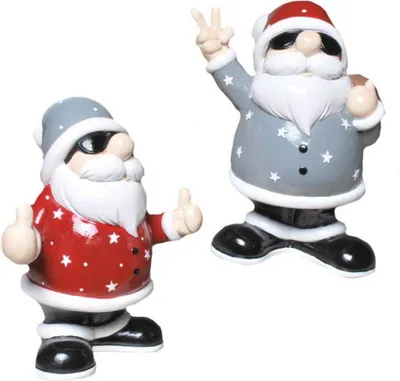 Produktbild von 2er Set Spardose Cooler Weihnachtsmann mit Pfropfen
