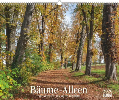 Produktbild von Bäume - Alleen 2026 - Wandkalender 52 x 42,5 cm - Spiralbindung
