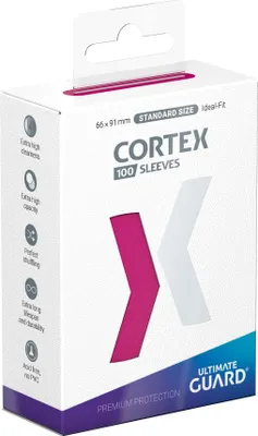 Produktbild von Ultimate Guard Cortex Sleeves Standardgröße Pink (100)