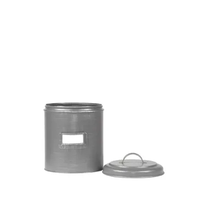 Produktbild von LABEL51 Aufbewahrungsbehälter 14x14x20 cm M Antik-Grau