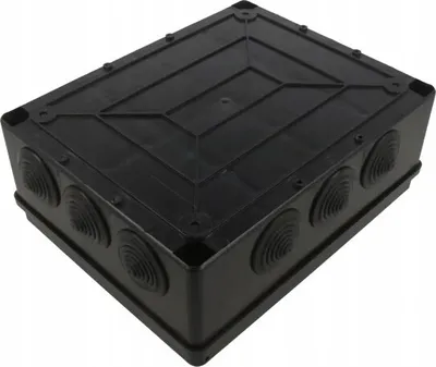 Produktbild von Hermetische Aufputzdose, schwarz, IP65, 240 x 190 x 90mm, Pawbol S-BOX 506C