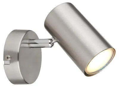 Produktbild von Wandleuchte, nickel-matt, Spot beweglich, H 10 cm