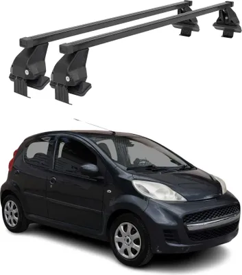 Immagine prodotto di Barre trasversali Menabo per Peugeot 107 2005-2014 Nero