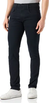 Produktbild von Replay Anbass 34L Herren Hyperflex Recycelt Baumwolle Schlank Denim Blau – Blau
