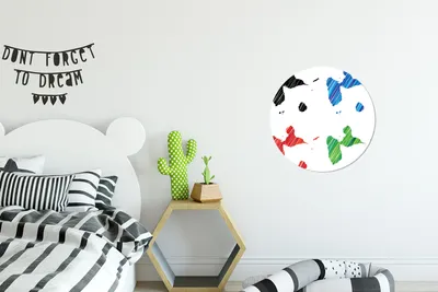 Produktbild von MuchoWow® - Wand Bild - Wohnzimmer - Runde Bilder - Alubilder - Kunst für zu Hause - Aluminium - Wanddekoration