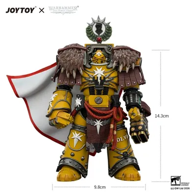 Zdjęcie produktu dla Figurka akcji Warhammer: Imperial Fists, Lord Castellan Evander Garrius, "Tyrant Cthonii", 14 cm