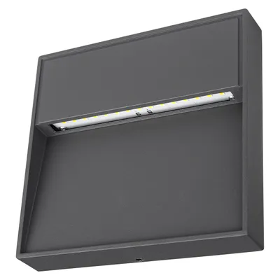 Produktbild von LED Gartenleuchte 15cm 4000K Neutralweiß 140lm 4W 90° IP54 Außenwandleuchte Anthrazit