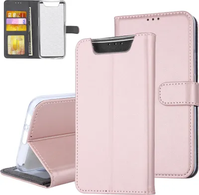 Produktbild von Samsung Galaxy A80 Book type case Card holder Rose Gold - Magnetic closure