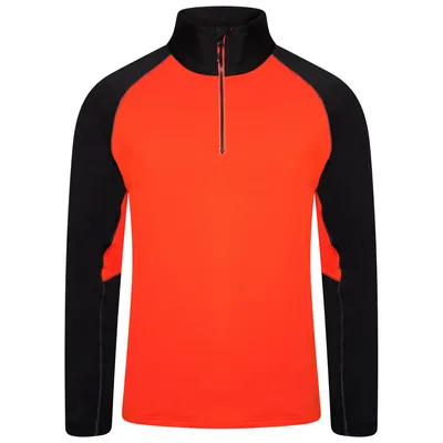 Produktbild von Dare 2B - "Fuser" Thermo-Top mit halbem Reißverschluss für Herren RG7265 (XS) (Knallrot/Schwarz)