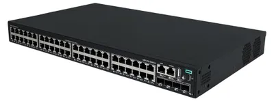 Image de HPE Networking Comware 2150, switch 48 ports, 10/100/1G PoE+, 4 ports SFP+ 1G/10G, 390W, niveau 3, géré, 48 ports 10/100/1000Base-T (PoE+)