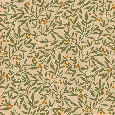 Produktbild von Braun + Company Leaves and Berries grün, Mehrfarbig, Papier, Muster, 330 mm, 330 mm, 20 Stück(e)