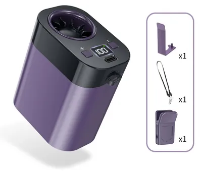 Image de Ventilateur portable Zimilo Turbo à 20 000 tr/min, 100 niveaux de ventilation, batterie USB-C, affichage numérique, ventilateur de voyage et d'extérieur, violet