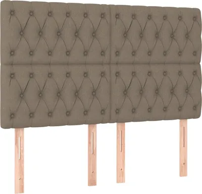 Immagine prodotto di Testiera per letto Tortora 144x7x118/128 cm Tessuto