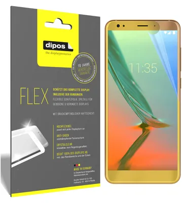 Produktbild von 3x Schutzfolie für ZTE Blade V9 Folie, 100% Displayabdeckung, dipos Flex