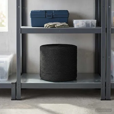 Produktbild von Juteseil 6 mm Schwarz 100% Tossa Jute