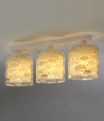 Produktbild von Dalber Clouds, 3 Glühbirne(n), LED, E27, Grau