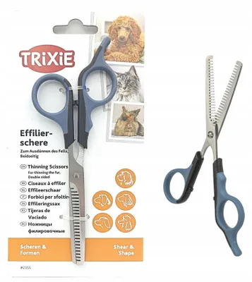 Produktbild von Trixie Zweischneidige Ausdünnungsschere für Tierfell