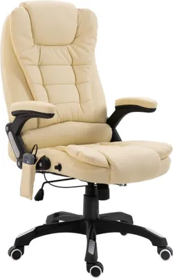 Image de Chaise de bureau de massage Crème Similicuir