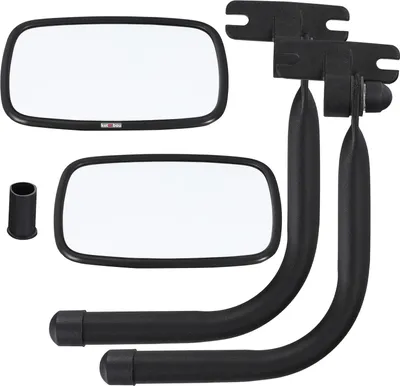 Image de KOTARBAU® 2 pcs. Tracteur Rétroviseur universel 14,5 x 23 cm PVC 2 pcs. bras de rétroviseur Rétroviseur de tracteur Camion Rétroviseur avec support Bras de rétroviseur Tige de rétroviseur Agriculture Support de rétroviseur