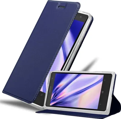 Obrázok produktu pre Cadorabo puzdro na mobilný telefón pre Nokia Lumia 1020 ochranné puzdro v modrej farbe Cover Etui Book Case Booklet