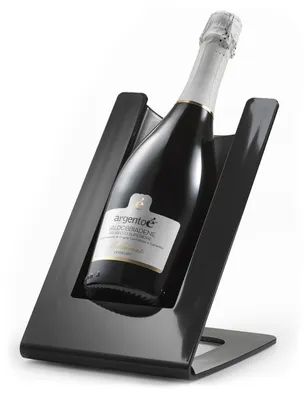 Flaschenkühler ohne Eis, 75 cl, Schwarz, thermischer Flaschenhalter