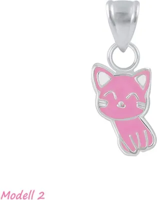 Produktbild von Katze Kette Silber 925: Kinderschmuck Anhänger Modell 2 ohne Kette