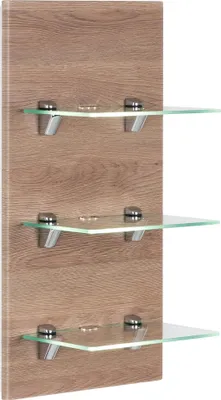 Produktbild von LED-Panel SANTINI eiche hell mit 3 Glasablagen und Beleuchtung : Eiche hell Varianten: Eiche hell