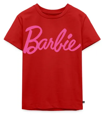 Produktbild von Spreadshirt Barbie Klassisches Logo Kinder Premium T-Shirt, 122/128 (6 Jahre), Rot