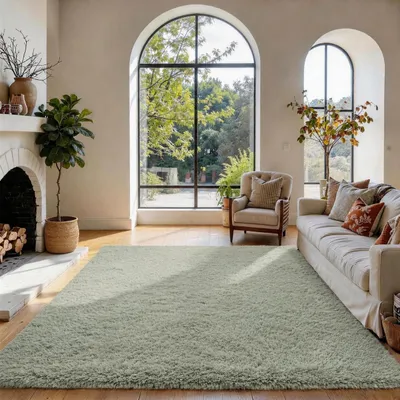 Productafbeelding van Hoogpolig Shaggy Vloerkleed 90x150 cm, Wasbaar en Antislip