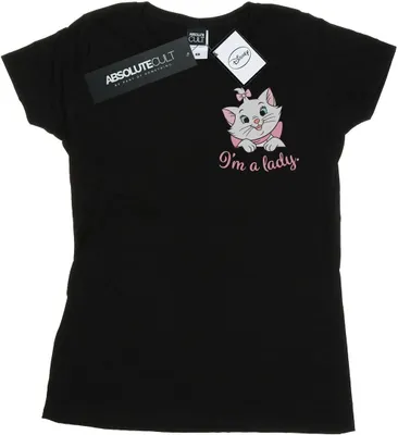 Produktbild von Disney - "Aristocats I'm A Lady" T-Shirt für Damen BI15720 (M) (Schwarz)