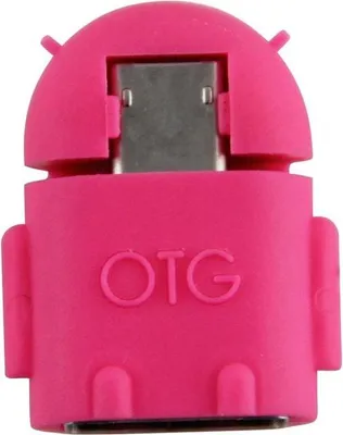 Immagine prodotto di Adattatore OTG - Adattatore da USB a MicroUSB - rosa