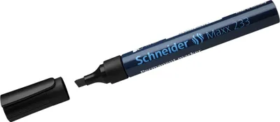 Produktbild von Schneider Marker Permanent 233 Meißel schwarz 10 Stk