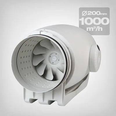 Produktbild von S&P TD-1000/200 SILENT ECOWATT Rohrventilator Ø 200 mm, 1000 m³/h, EC-Motor