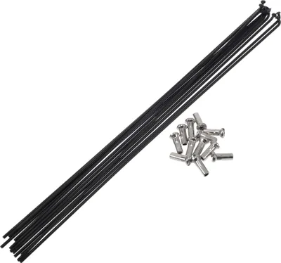 Produktbild von Fahrradspeichen 14G 263mm Länge Fahrradrad Speichen 304 Edelstahl Schwarz 1 Satz