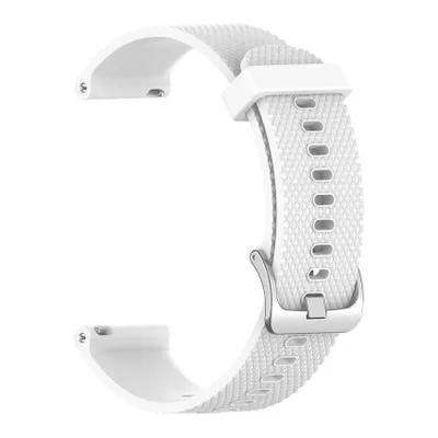 Produktbild von BStrap Silicone Land Armband für Garmin Vivoactive 4, white