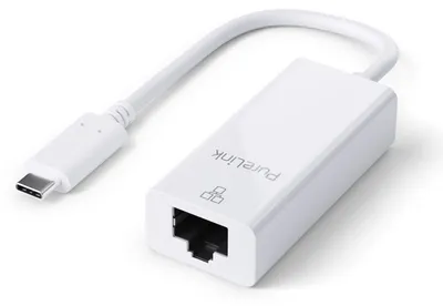 Immagine prodotto di Adattatore da USB-C a Ethernet, Gigabit 1000Mbps, iSeries 0,10 m, bianco, per
