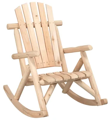 Immagine prodotto di Sedia a dondolo da giardino 69x96x101 cm in legno massiccio di abete rosso