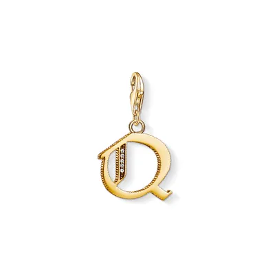 Produktbild von Thomas Sabo 1623-414-39 Charm-Anhänger Buchstabe Q vergoldet