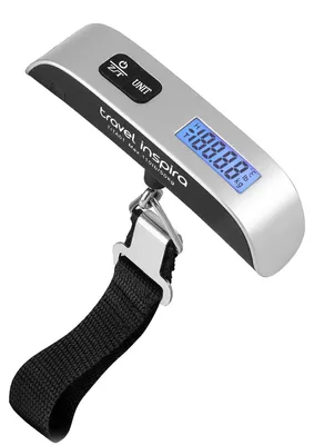 Zdjęcie produktu dla Cyfrowa waga bagażowa 50KG/110LB, Przenośna, Wyświetlacz LCD, Konwersja jednostek, do podróży
