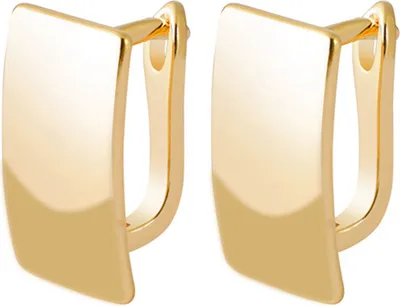 Produktbild von 1 Paar Ohrringe, modisch, elegant, quadratisch, Damenmode, Ohrringe für den Außenbereich-Golden