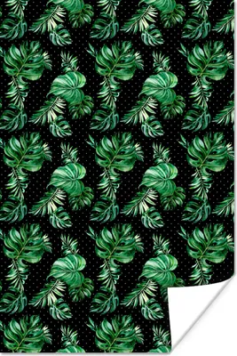 Produktbild von MuchoWow® Poster Weinlese - Pflanzen - Monstera 20x30 cm - Papierdruck