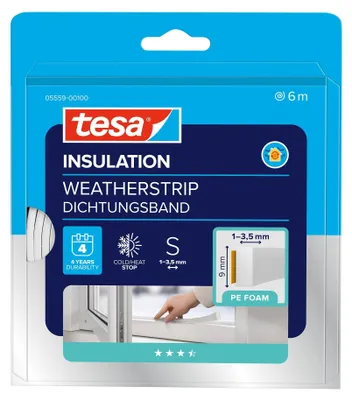 Immagine prodotto di Guarnizione in gomma I-Profile tesamoll 6mx9mmx4mm bianco confezione da 10 pezzi