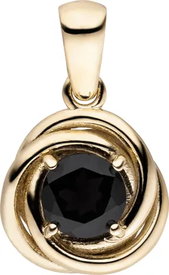 Produktbild von Anhänger 333 Gold Gelbgold 1 Granat rot Granatanhänger