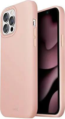 Zdjęcie produktu dla Etui UNIQ Lino Hue do iPhone 13 Pro Max MagSafe różowy