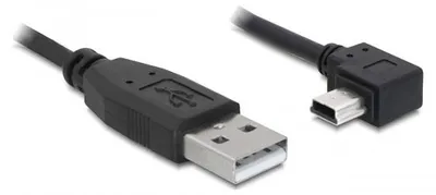 Produktbild von DeLOCK 82684, 5 m, USB A, Mini-USB B, USB 2.0, Männlich/Männlich, Schwarz